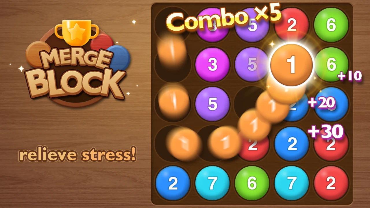 Number Puzzle - bubble match screenshot