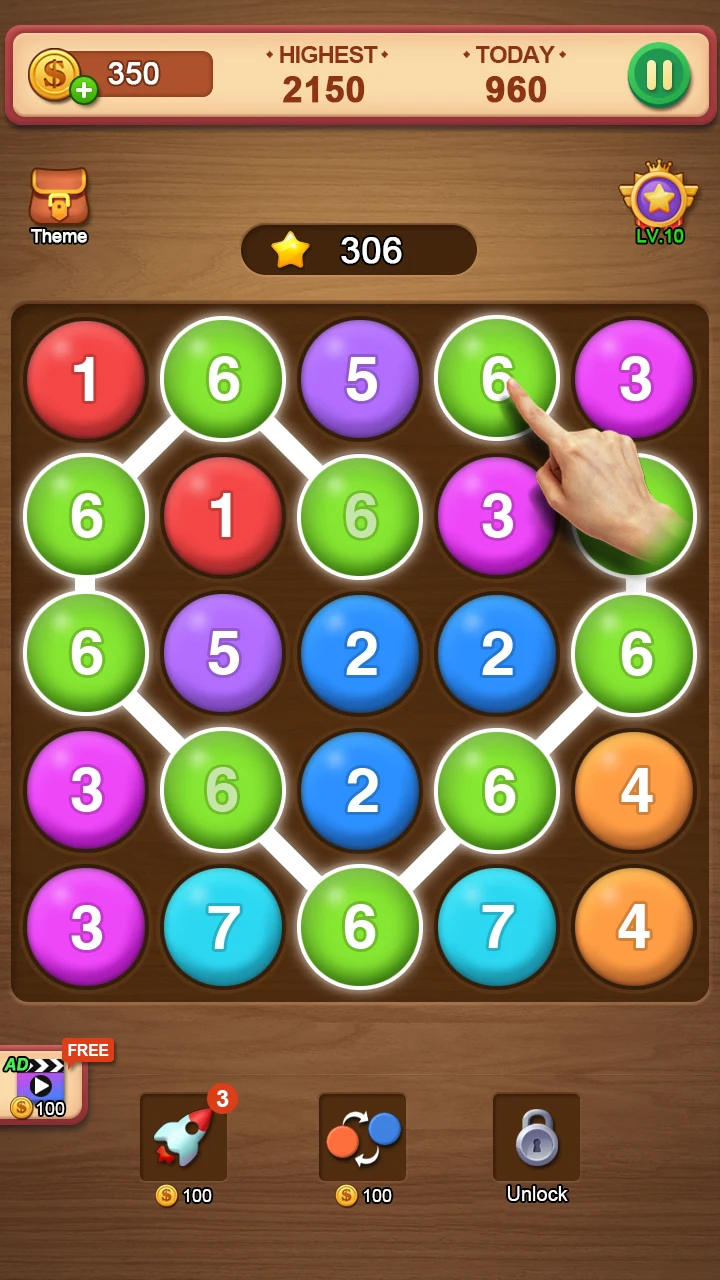 Number Puzzle - bubble match screenshot
